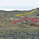 The fossils were found in ancient metamorphic rocks found in southwest Greenland, which were exposed due to melting snow. (Image: Nutman et al., 2016)